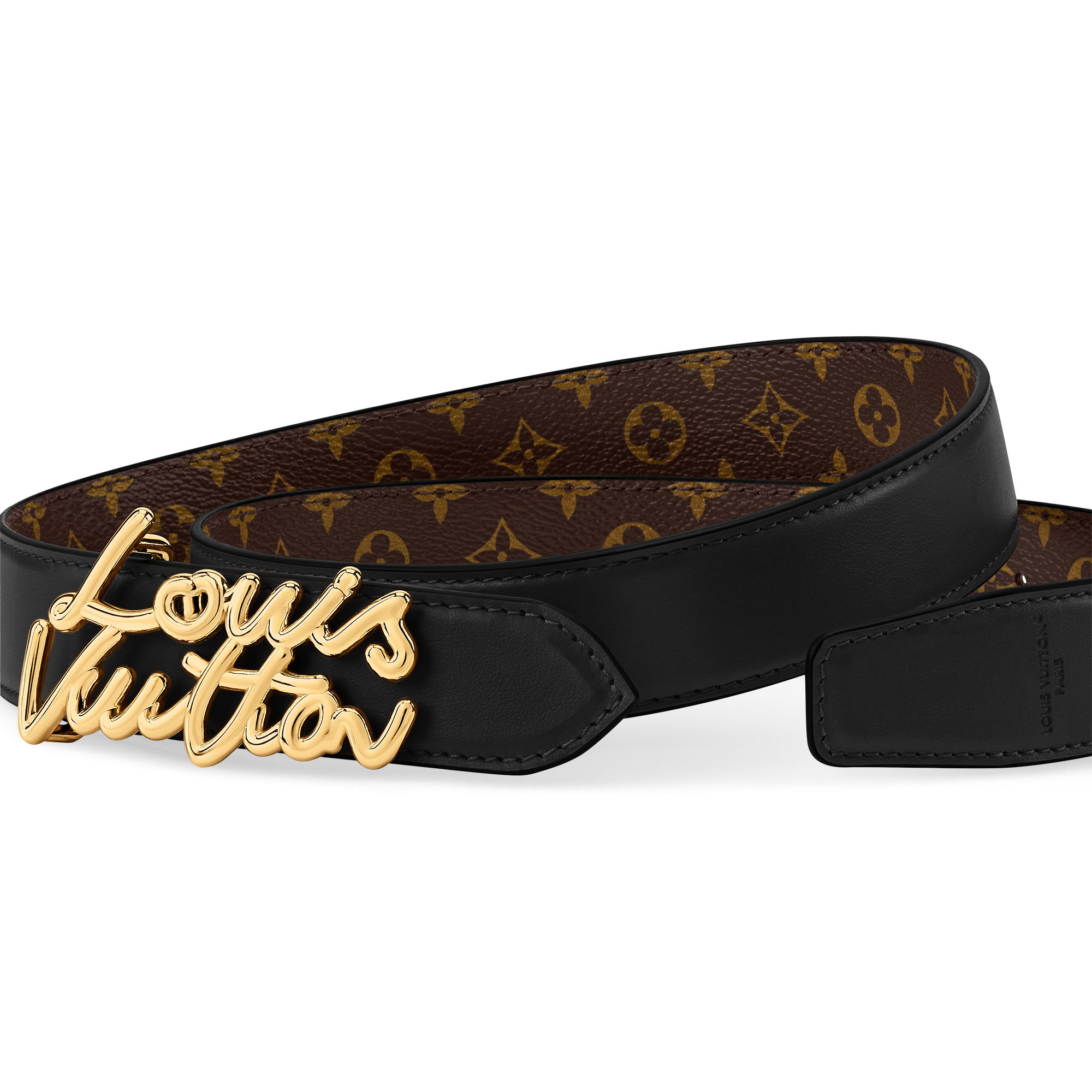 LVのベルト ベルト・LV シェイク 40MM リバーシブル モノグラム・エクリプス